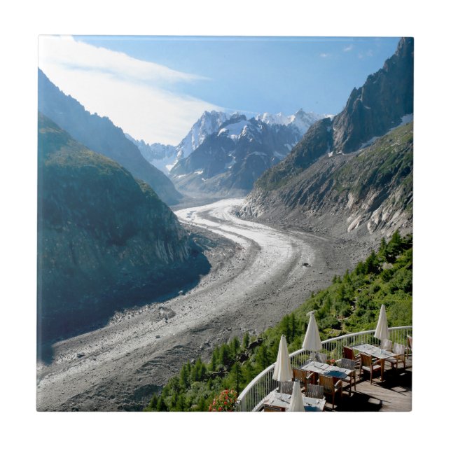 Mer de Glace - Chamonix France Tile (Front)