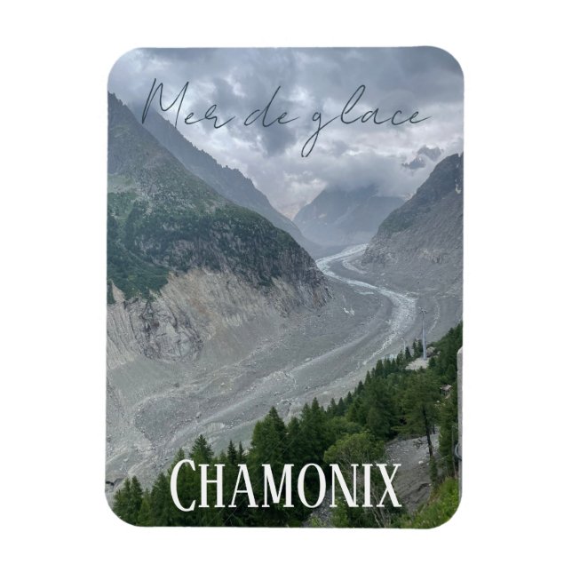 Mer de glacé, Chamonix, Mont Blanc, French Alpes Magnet (Vertical)