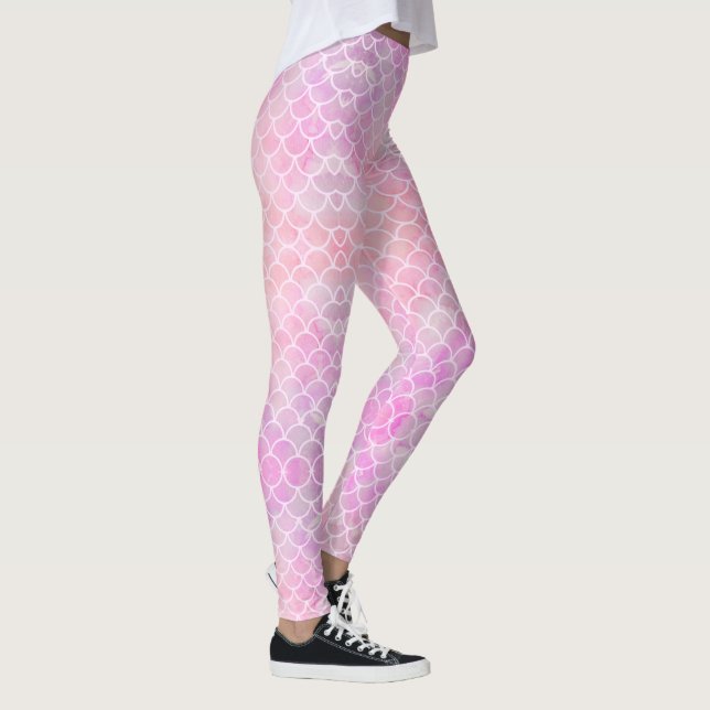  Mer Mama Mermaid Pattern Leggings (Right)