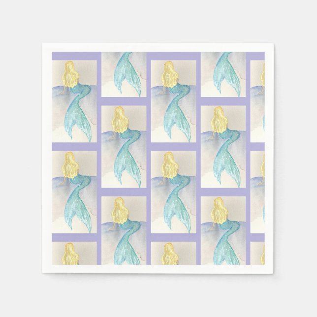 Mer-mazing Mermaid Napkin (Front)