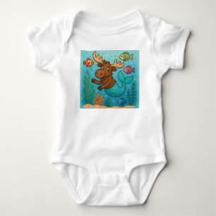 Mer-Moose Magic – Whimsical Undersea Tee for Kids