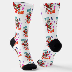 Mer rizz mas - Christmas Rizz funny Santa  Socks