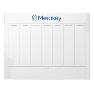 Merakey Weekly Planner Notepad