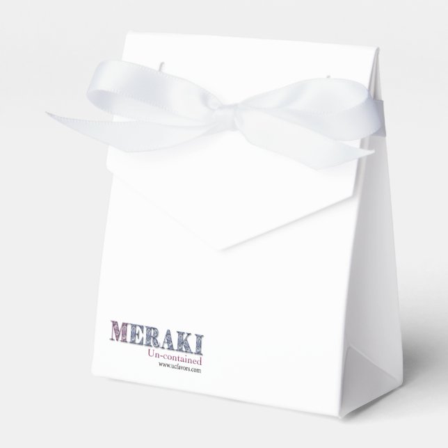Meraki Un-contained Favour Box (Front Side)