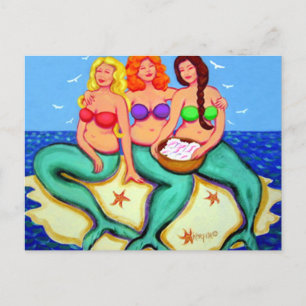 Merbabes - Mermaids Just Having Fun Postcard