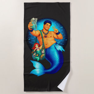 Merbear Lagoon - Kai Mizuno Beach Towel