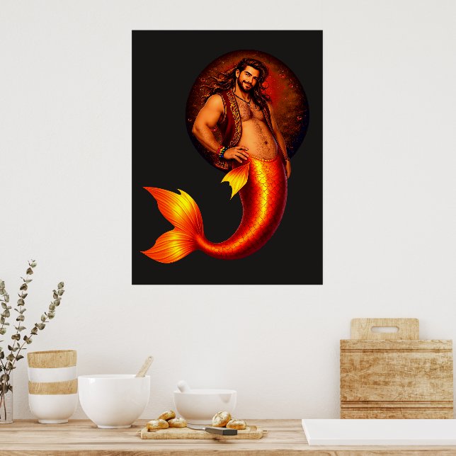 Merbear Lagoon - Mateo del Mar Poster (Kitchen)