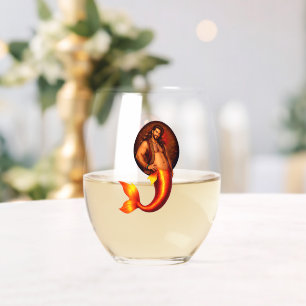 Merbear Lagoon - Mateo del Mar Stemless Wine Glass