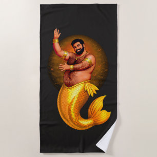 Merbear Lagoon - Rashid Al-Bahr Beach Towel