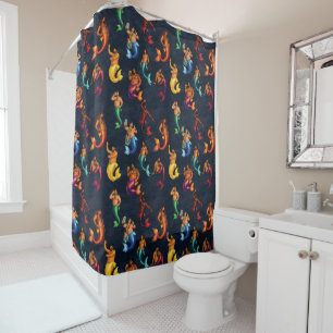 Merbear Lagoon Shower Curtain