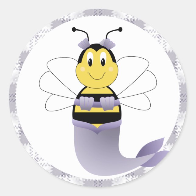 MerBee Bumble Bee Sticker (Front)