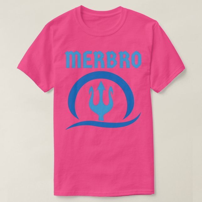 Merbro Gift Brother Of A Mermaid Sister Birthday P T-Shirt (Design Front)