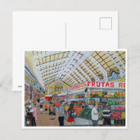 Mercado Central de Valencia Painting by Alfred Fox