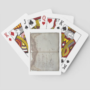 Mercantile documents, letter of acceptance of chan playing cards
