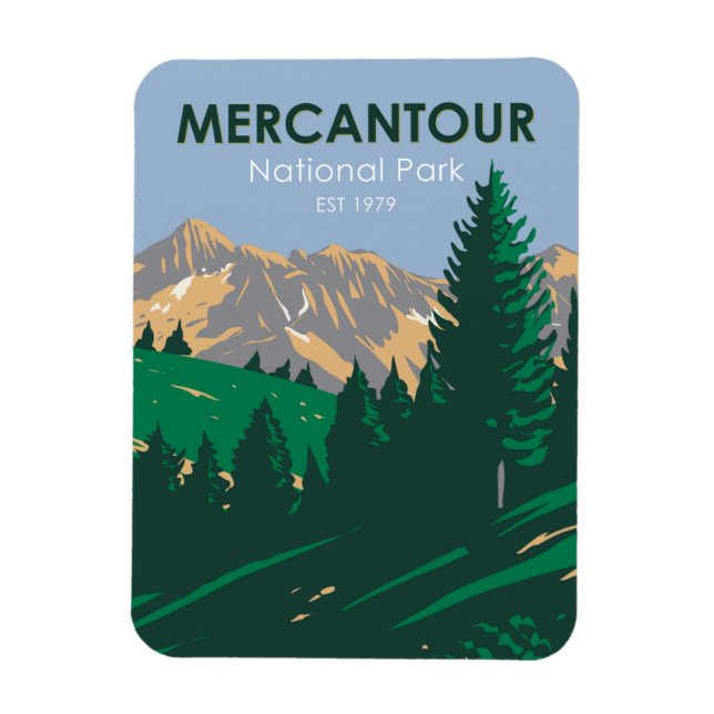 Mercantour National Park France Magnet (Vertical)