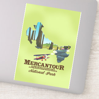 mercantour national park France travel poster map.