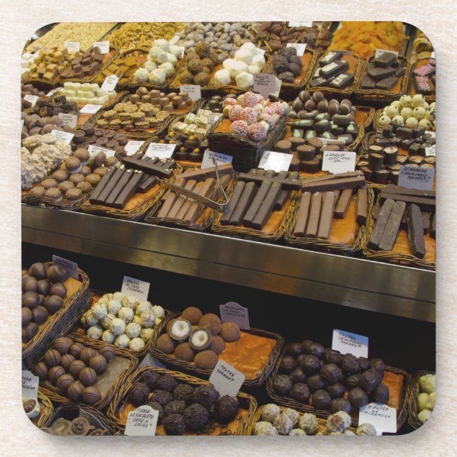 Mercat de Sant Josep, assorted chocolate candy Coaster (Front)