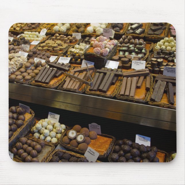Mercat de Sant Josep, assorted chocolate candy Mouse Mat (Front)