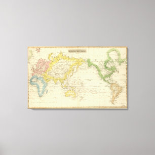 Mercator's Chart 2 Canvas Print