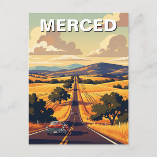 Merced California Central Valley Postcard