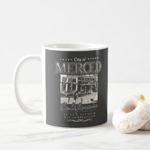 MERCED CITY DOWNTOWN - CALIFORNIA VINTAGE COFFEE MUG