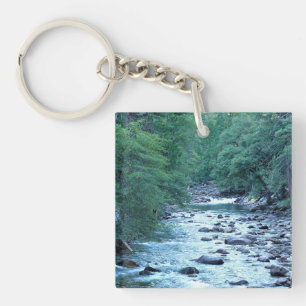 Merced River by Happy Isles, Yosemite, CA Key Ring