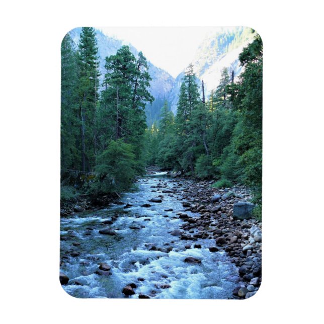 Merced River by Happy Isles, Yosemite, CA Magnet (Vertical)