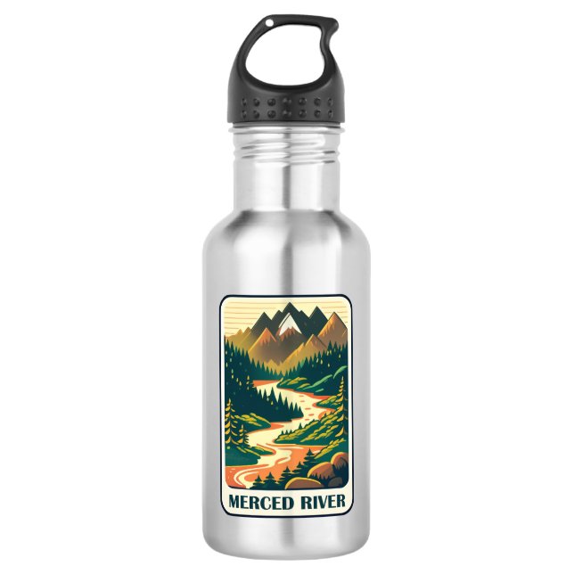 Merced River California Colours 532 Ml Water Bottle (Front)