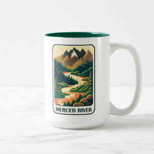 Merced River California Colours Two-Tone Coffee Mug