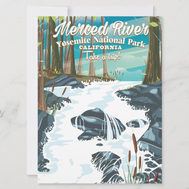 Merced River California travel poster (Front)