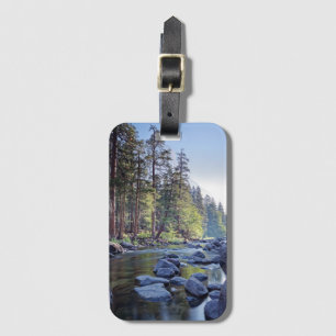 Merced River   Yosemite National Park at Sunrise Luggage Tag