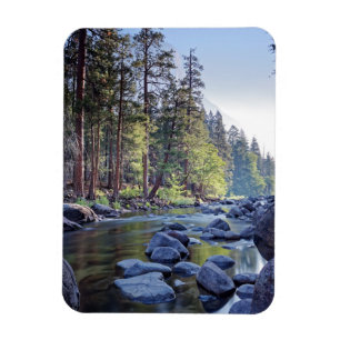 Merced River   Yosemite National Park at Sunrise Magnet