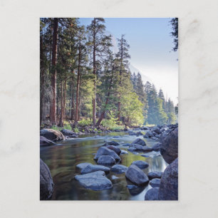 Merced River Yosemite National Park at Sunrise Postcard
