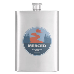 Merced Wild And Scenic River California Hip Flask