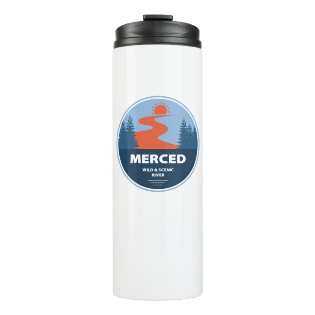 Merced Wild And Scenic River California Thermal Tumbler (Front)