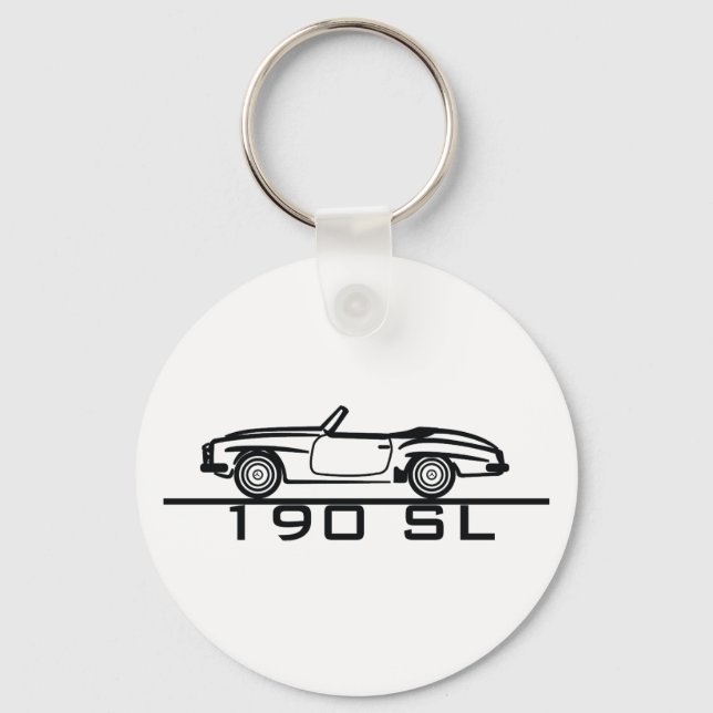 Mercedes 190 SL Type 121 Key Ring (Front)