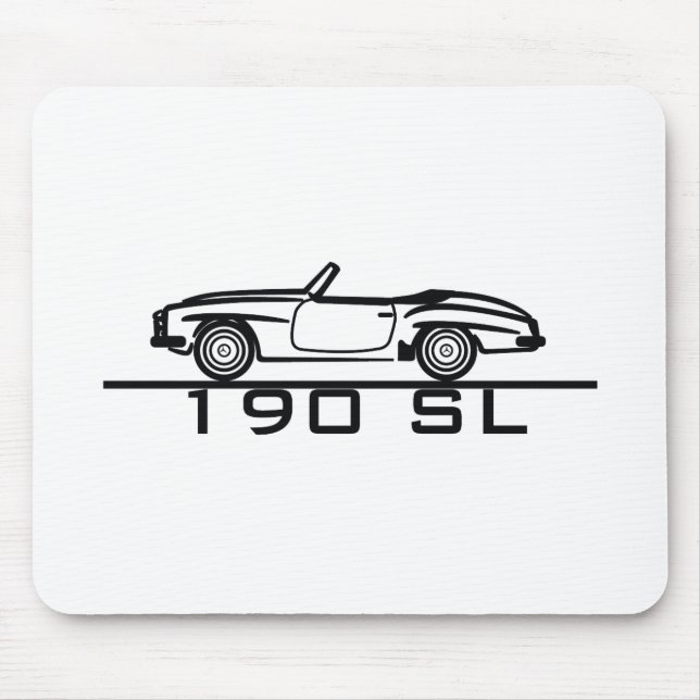 Mercedes 190 SL Type 121 Mouse Mat (Front)