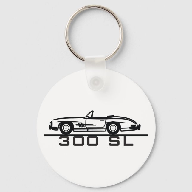 Mercedes 300 SL Cabrio Key Ring (Front)