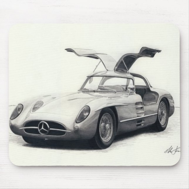 Mercedes 300SLR coupe Mouse Mat (Front)