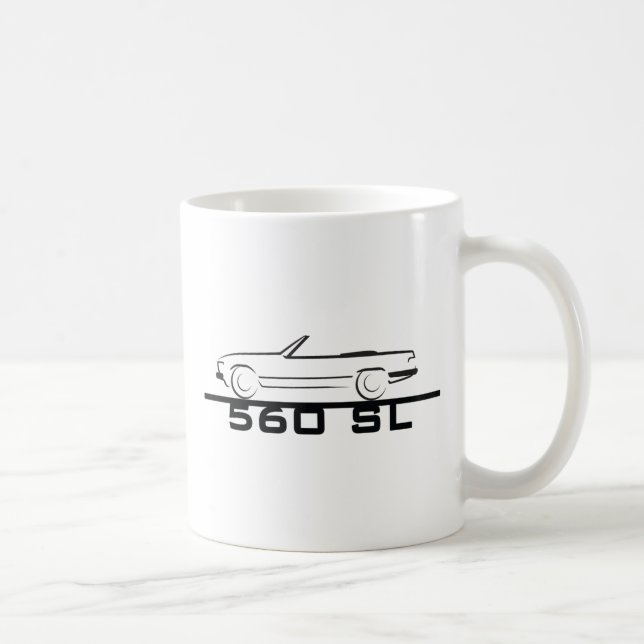 Mercedes 560 SL Type 107 Coffee Mug (Right)