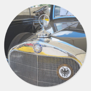 Mercedes-Benz 260D. World's  first diesel car. Classic Round Sticker