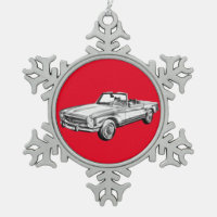 Mercedes Benz 280 SL Convertible Car Illustration