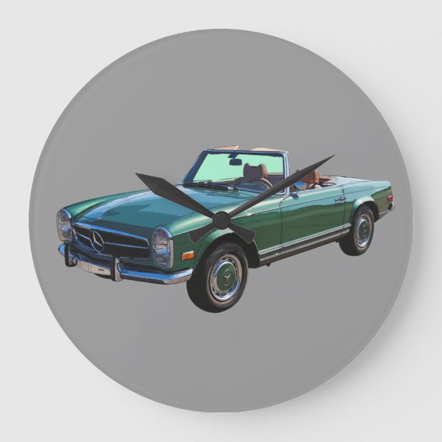 Mercedes Benz 280 SL Convertible Large Clock (Front)