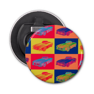 Mercedes Benz 300 SL Convertible Pop Art Bottle Opener