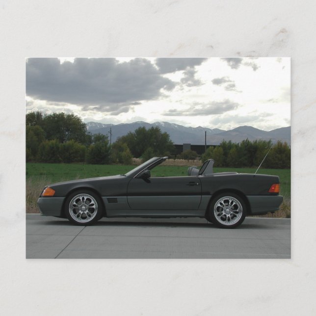 Mercedes-Benz 500 SL Roadster Postcard (Front)