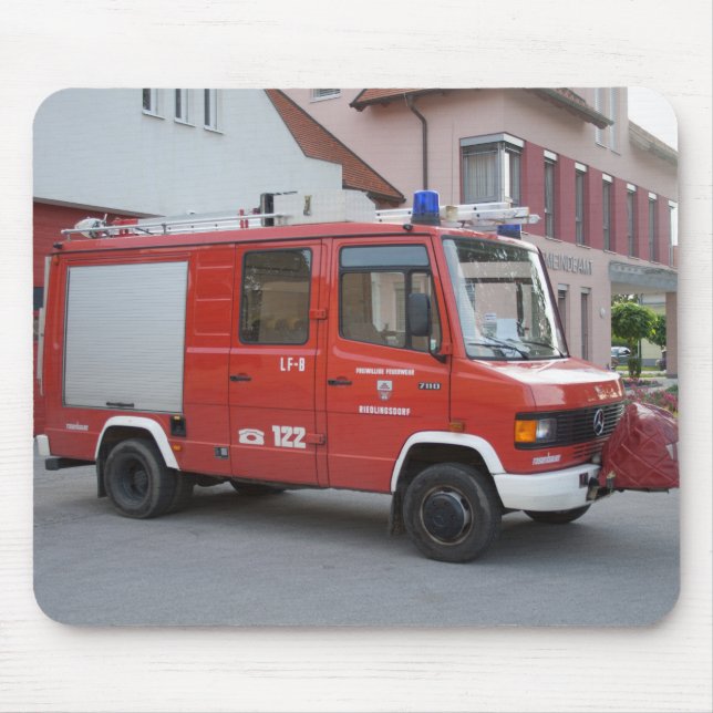 Mercedes Benz 711D Rosenbauer Mouse Mat (Front)
