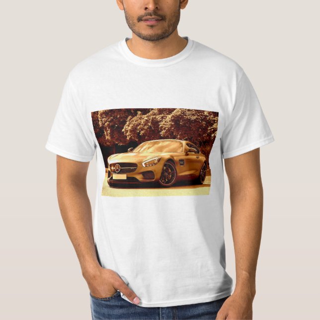mercedes benz auto car men t shirt (Front)