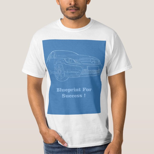 Mercedes Benz Blueprint For Success T-Shirt (Front)