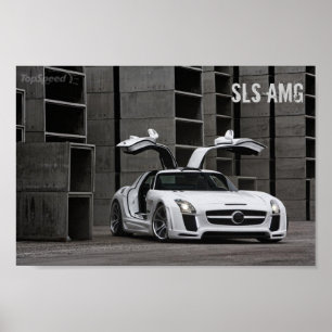 Mercedes-Benz SLS AMG FAB Design Poster