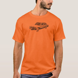 Mercedes Benz W123 with OM617 on back T-Shirt